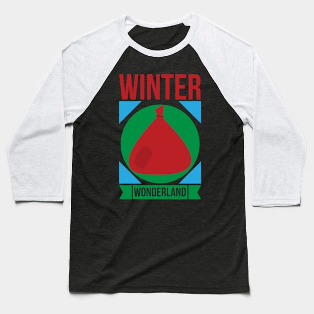 Winter Wonderland T Shirt For Women Men Baseball T-Shirt by Pretr=ty